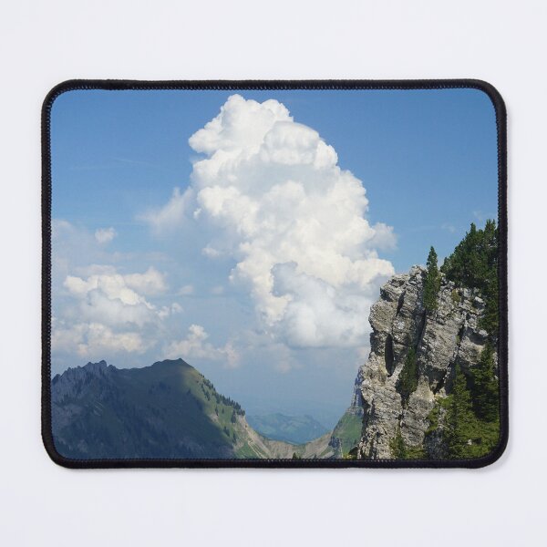 Item preview, Fluffy clouds Swiss Alps designed and sold by nikawanders.