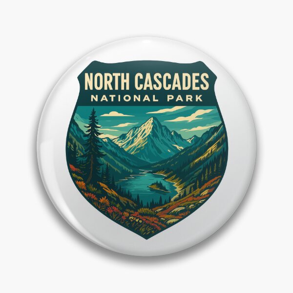 Item preview, North Cascades National Park Retro Sticker designed and sold by Ismeal Von.
