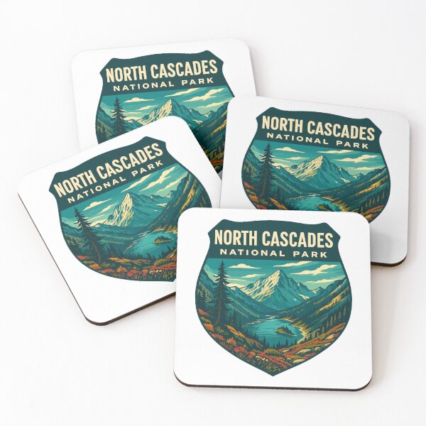 Item preview, North Cascades National Park Retro Sticker designed and sold by Ismeal Von.