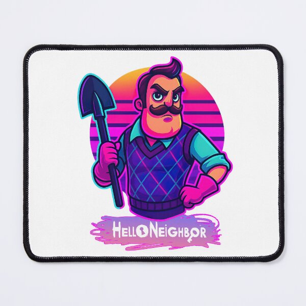 Item preview, Hello Neighbor, Mr. Peterson Neon Art designed and sold by graphic-genie.