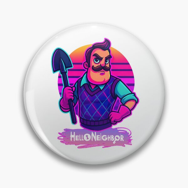 Item preview, Hello Neighbor, Mr. Peterson Neon Art designed and sold by graphic-genie.