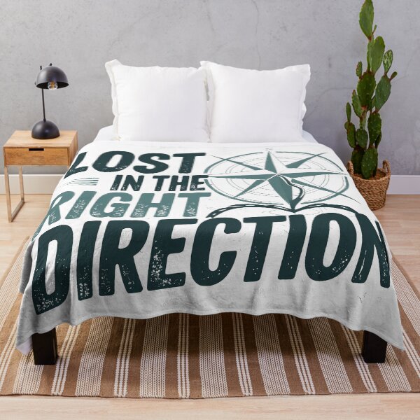Item preview, Lost in the Right Direction Hiking Quote Shirt | Adventure Seeker Gift designed and sold by HAFIZ-DP.