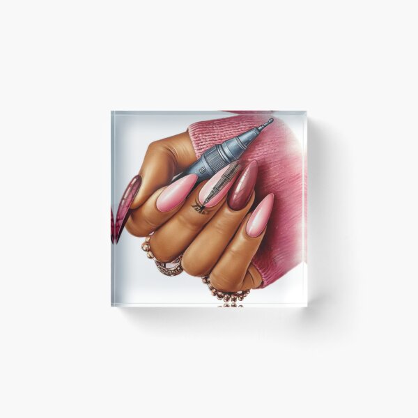 Item preview, Colorful Melanin Glam Nail Art designed and sold by Lulunza.
