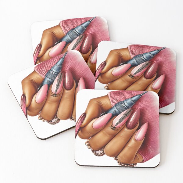 Item preview, Colorful Melanin Glam Nail Art designed and sold by Lulunza.