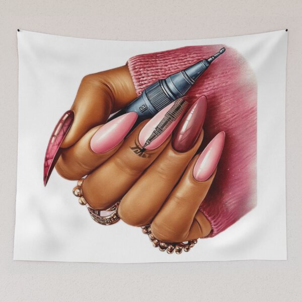 Item preview, Colorful Melanin Glam Nail Art designed and sold by Lulunza.