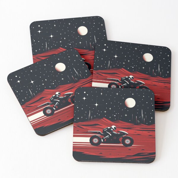 Item preview, astronaut motorcycle riding at space designed and sold by Dogandesighn.