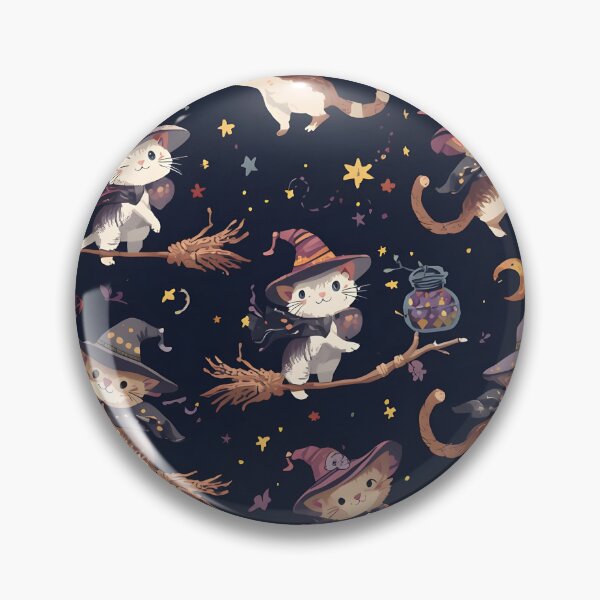 Item preview, Moonlit Witch Cats: Dark Forest Flight Wild Night designed and sold by MoonlitDoodles1.