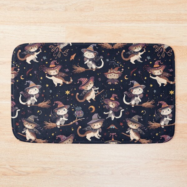 Item preview, Moonlit Witch Cats: Dark Forest Flight Wild Night designed and sold by MoonlitDoodles1.