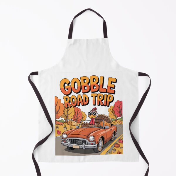 Item preview, Gobble Road Trip – Funny Turkey Thanksgiving Autumn Drive Cartoon designed and sold by pod24.