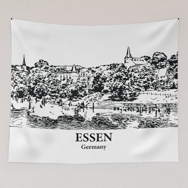 Artikelvorschau, Essen - Deutschland entworfen und verkauft von Lakeric Cityscapes.