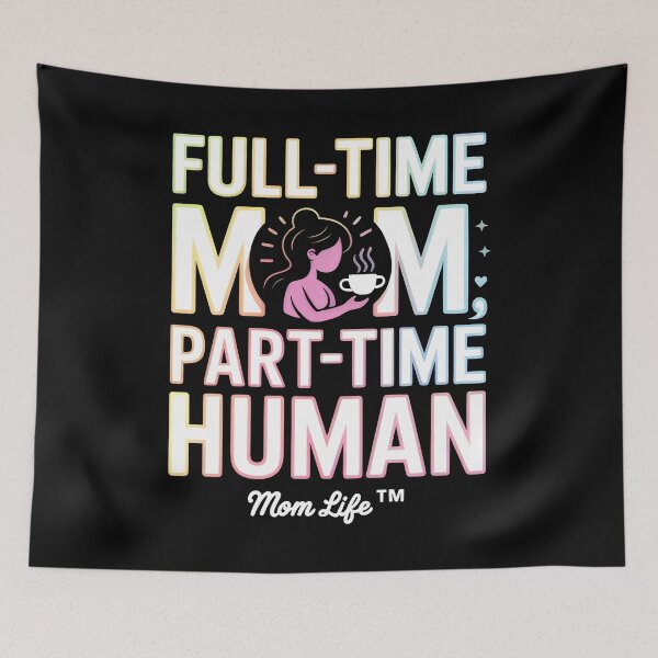 Item preview, Glowing Mom Life Quote with Coffee Cup Accent designed and sold by SplashTastic.