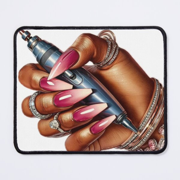 Item preview, Pink Glam Stiletto Baddie Nails designed and sold by Lulunza.