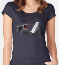 This is the eighties! Nes Women's Fitted Scoop T-Shirt