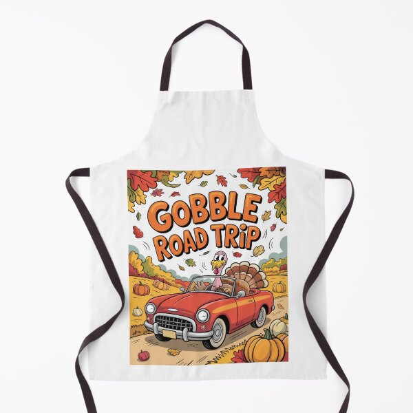 Item preview, Gobble Road Trip – Cute Thanksgiving Turkey in Fall Landscape designed and sold by pod24.