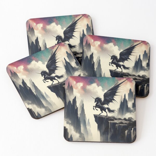 Item preview, Black Alicorn, Ai Generated Art  designed and sold by ACC .