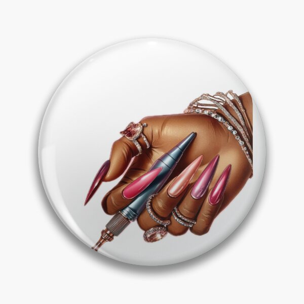 Item preview, Colorful Melanin Glam Nail Art designed and sold by Lulunza.