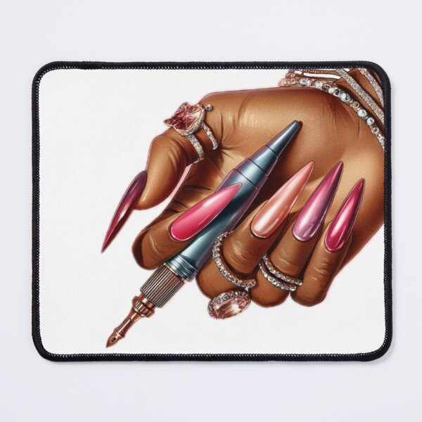 Item preview, Colorful Melanin Glam Nail Art designed and sold by Lulunza.