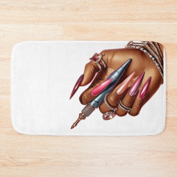 Item preview, Colorful Melanin Glam Nail Art designed and sold by Lulunza.