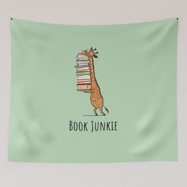 Item preview, Funny Giraffe Holding a Stack of Books - Book Hangover  - Book Lover Gift, Phones Cases And Other Gift designed and sold by MemWear.