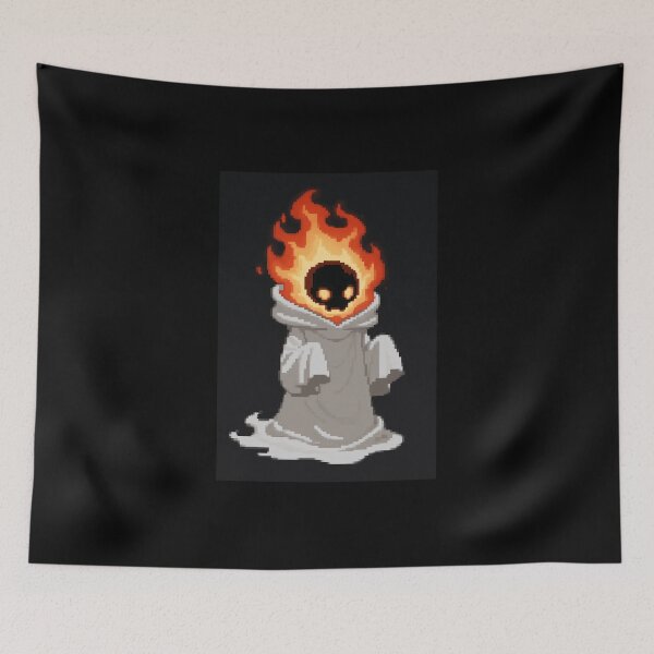 Item preview, Flaming Ghost – Halloween Fire Spirit designed and sold by UniqueArtsOnly.
