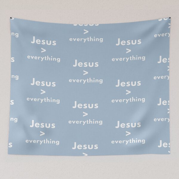 Item preview, Jesus Greater Than Everything - Christian Faith Statement designed and sold by Yeshua's Garden.