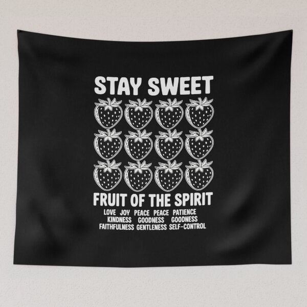 Item preview, Stay Sweet Fruit Of The Spirit Chrisitan Strawberries Bible designed and sold by BiellaSar.