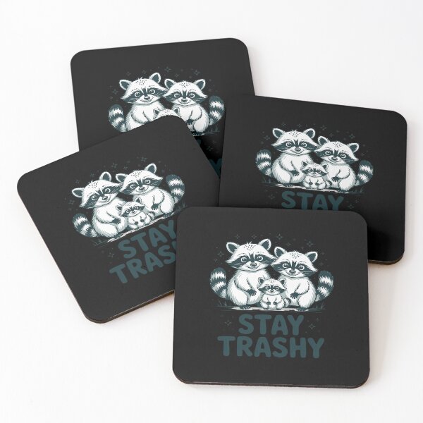 Item preview, Stay Trashy Raccoon Funny Garbage Gang Skunk Possum designed and sold by BiellaSar.