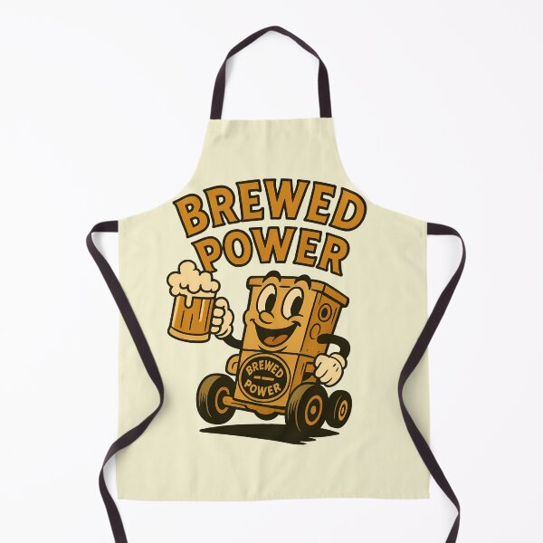 Item preview, Brewed Power – Retro Beer Lover Vintage Cartoon Design designed and sold by Imaginationbeyond.