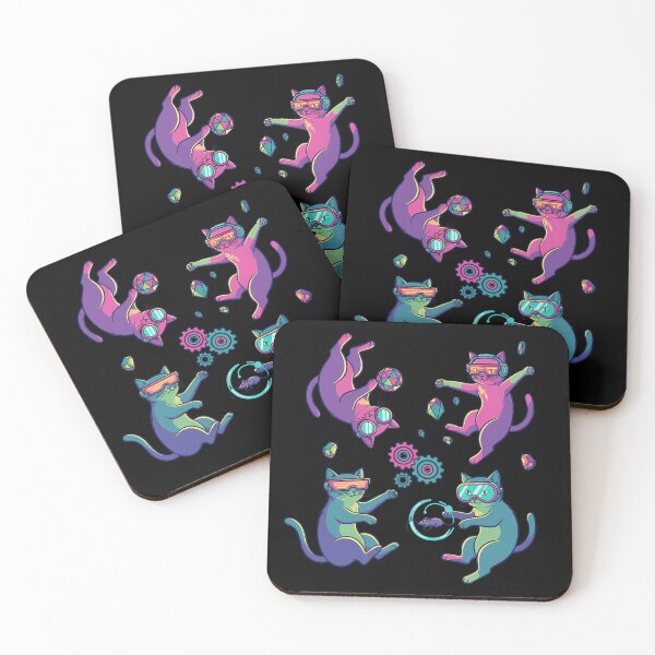 Item preview, Mystical Neon Cats designed and sold by mandigooo.