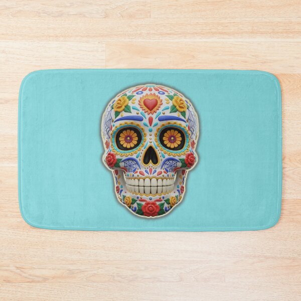 Item preview, Calavera Florida designed and sold by StoneBluePlanet.