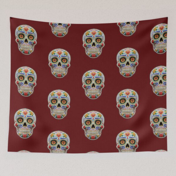Item preview, Calavera Florida designed and sold by StoneBluePlanet.