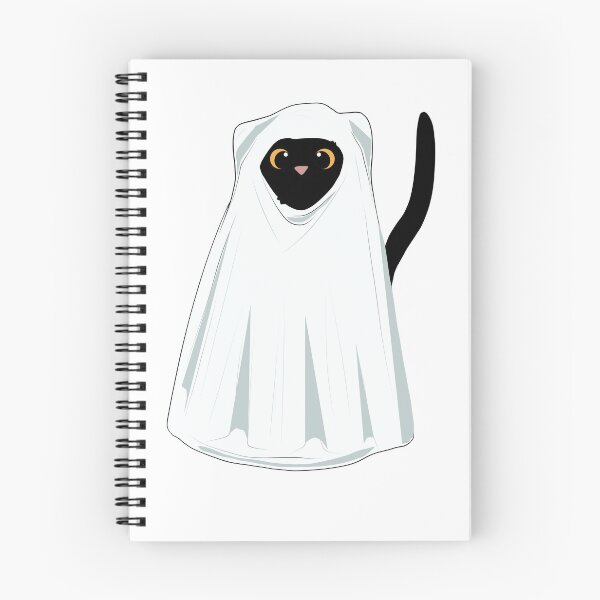 Item preview, Halloween Ghost Black Cat designed and sold by ViVidsbyLiliana.