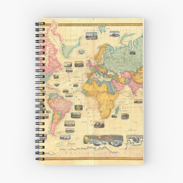 Item preview, Beautiful Vintage Pastel Colors World Map designed and sold by easteuromaps.
