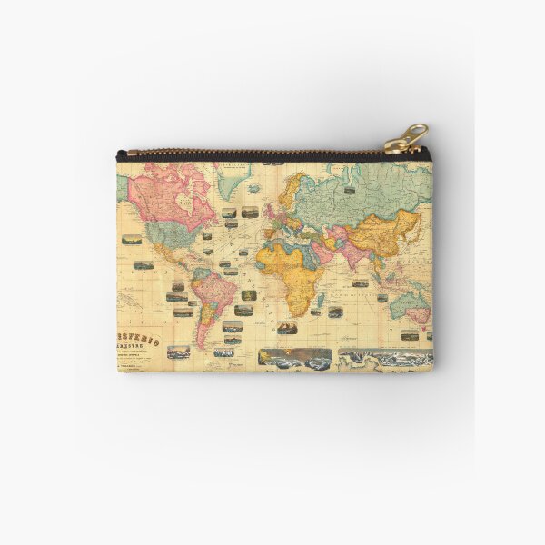Item preview, Beautiful Vintage Pastel Colors World Map designed and sold by easteuromaps.