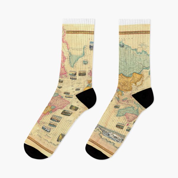 Item preview, Beautiful Vintage Pastel Colors World Map designed and sold by easteuromaps.