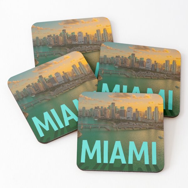Item preview, Miami Magic at Sunset – Where the City Meets the Sea designed and sold by CuteOasis.