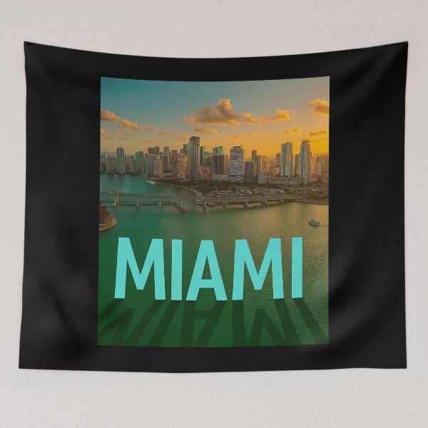 Item preview, Miami Magic at Sunset – Where the City Meets the Sea designed and sold by CuteOasis.