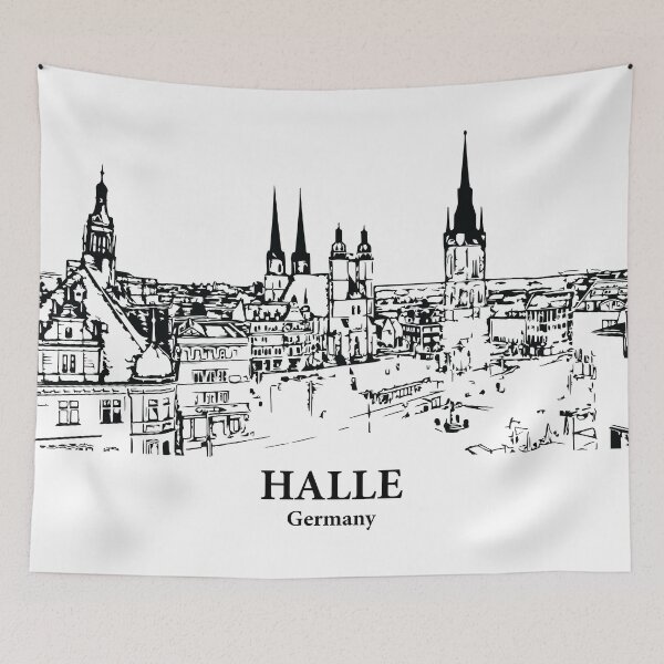Artikelvorschau, Halle - Deutschland entworfen und verkauft von Lakeric Cityscapes.