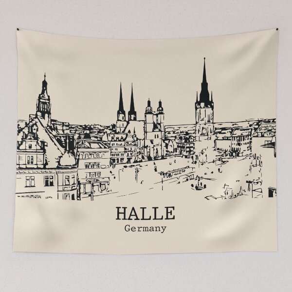 Artikelvorschau, Halle - Deutschland entworfen und verkauft von Lakeric Cityscapes.