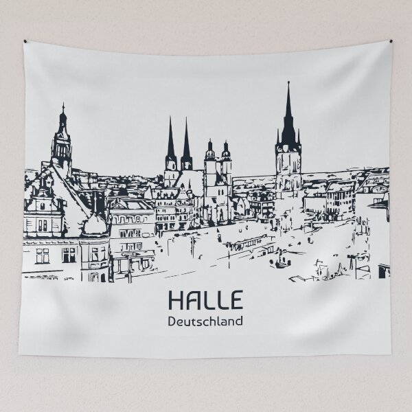 Artikelvorschau, Halle - Deutschland entworfen und verkauft von Lakeric Cityscapes.