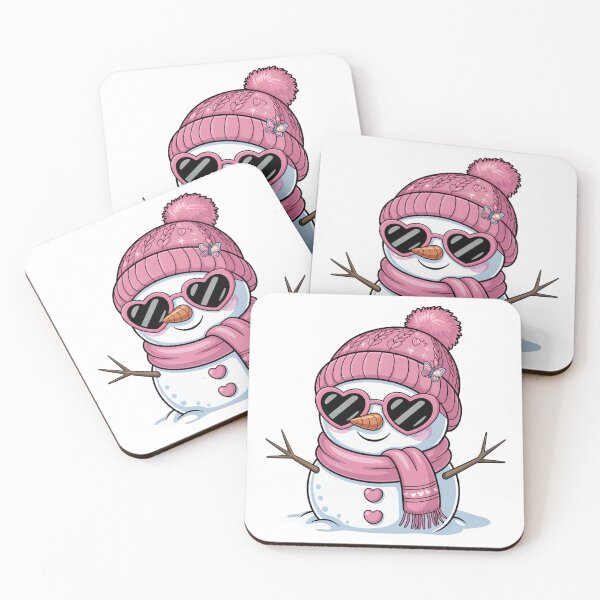 Item preview,  Snowman in Pink beanie designed and sold by jkrphoto.