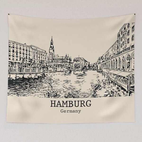 Item preview, Hamburg - Germany designed and sold by Lakeric Cityscapes.