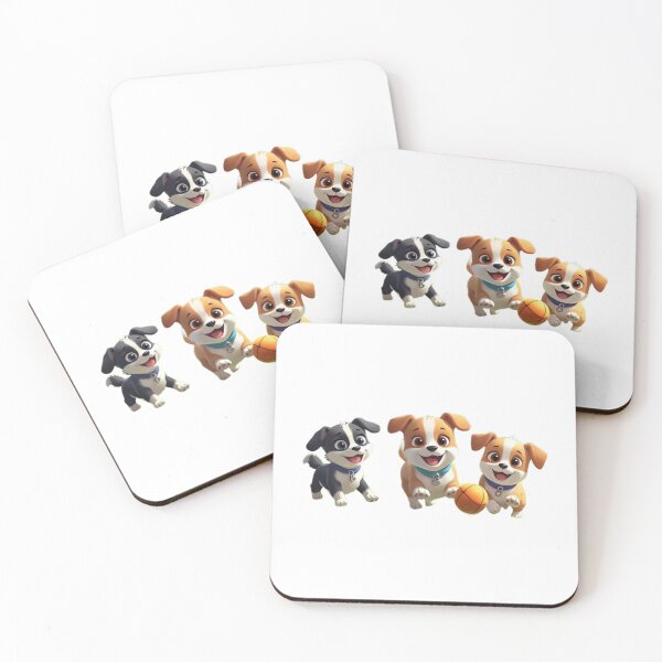 Item preview, Playtime Puppies Cartoon Design designed and sold by VixonVerse.