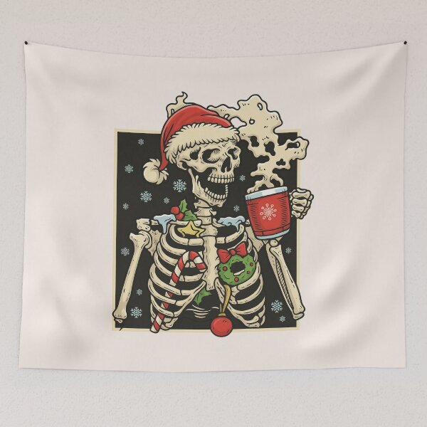 Item preview, Dead Inside Skeleton Christmas, Coffee Lover Christmas Fall, Sarcastic Christmas Coffee, Merry Christmas designed and sold by toongstudio.