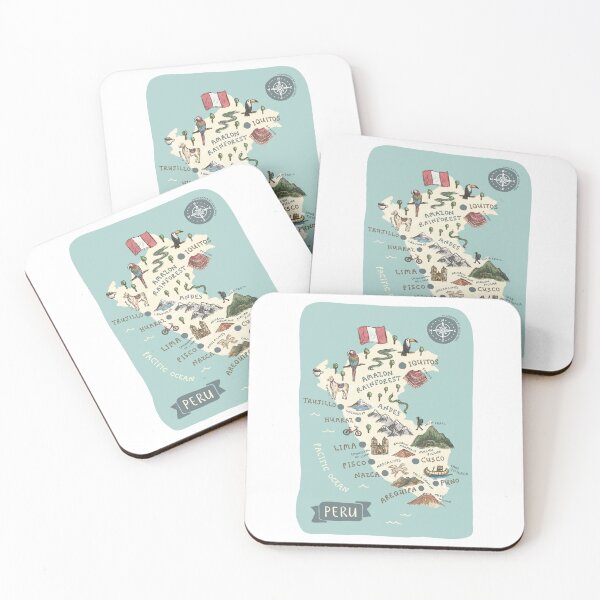 Item preview, Map of Peru designed and sold by Those Pencil Shavings.