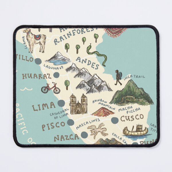 Item preview, Map of Peru designed and sold by Those Pencil Shavings.
