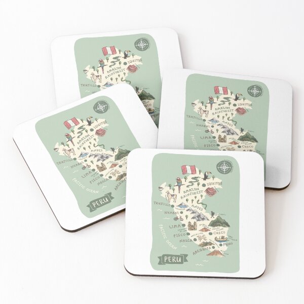 Item preview, Map of Peru designed and sold by Those Pencil Shavings.