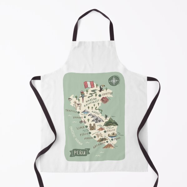 Item preview, Map of Peru designed and sold by Those Pencil Shavings.
