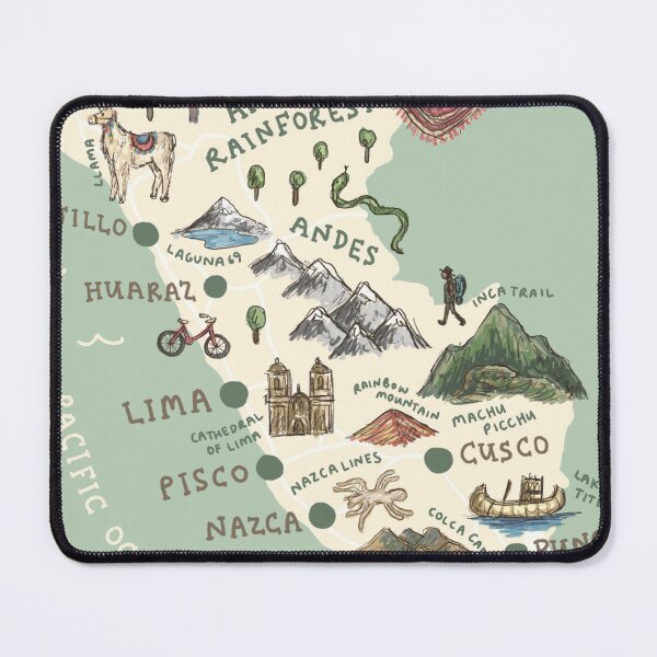 Item preview, Map of Peru designed and sold by Those Pencil Shavings.