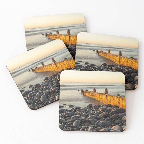 Item preview, Sun kissed Beach Groynes designed and sold by twymanphoto.